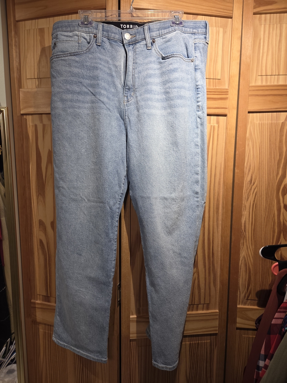 Torrid Light Wash High Rise Classic Straight Jeans
